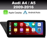 Navigatie geschikt voor Audi A4 A5 2009-2016 android 14 dab+ apple carplay/androidauto