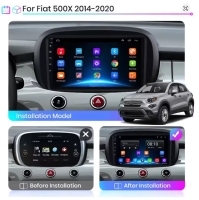 Fiat 500X 2014-2020 radio navigatie android 15 dab+ apple carplay/ android auto