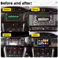 Toyota Corolla Verso Rav4 Celica MR2 radio navigatie 7inch android 14 dab+ apple carplay