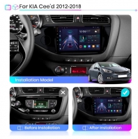 Kia Ceed 2012-2018 radio navigatie 9inch android 11 wifi dab+ carplay