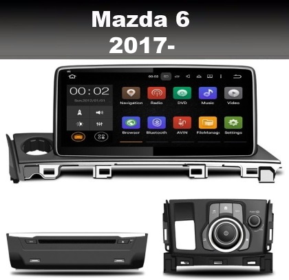 Mazda 6 2017- radio navigatie carkit 10,25 inch android 9.0 wifi dab+