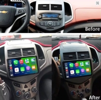 Chevrolet Aveo 2010-2015 radio navigatie 9inch android 14 wifi dab+ apple carplay