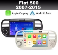 Fiat 500 2007-2015 radio navigatie android 15 dab+ apple carplay/ android auto