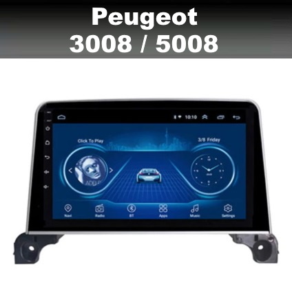 Peugeot 3008 5008 vanaf 2017 radio navigatie carkit 9inch android 9 wifi dab+