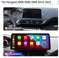 Peugeot 3008 5008 2016-2022 radio navigatie 12,3inch android 15 apple carplay dab+