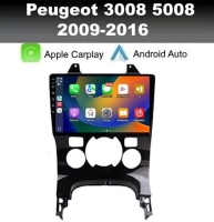 Peugeot 3008 5008 2009-2016 radio navigatie 9inch android 14 apple carplay dab+