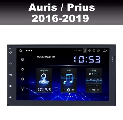 Toyota Auris Prius 2016-2019 radio navigatie 9inch android 11 wifi carkit dab+