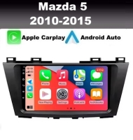 Mazda 5 2010-2015 radio navigatie android 14 dab+ apple carplay/ android auto
