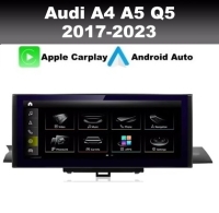 Navigatie geschikt voor Audi A4 A5 Q5 2017-2023 android 14 dab+ apple carplay/androidauto