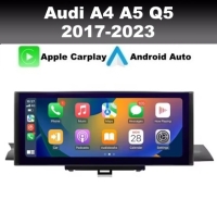 Navigatie geschikt voor Audi A4 A5 Q5 2017-2023 android 14 dab+ 12,3inch apple carplay/androidauto