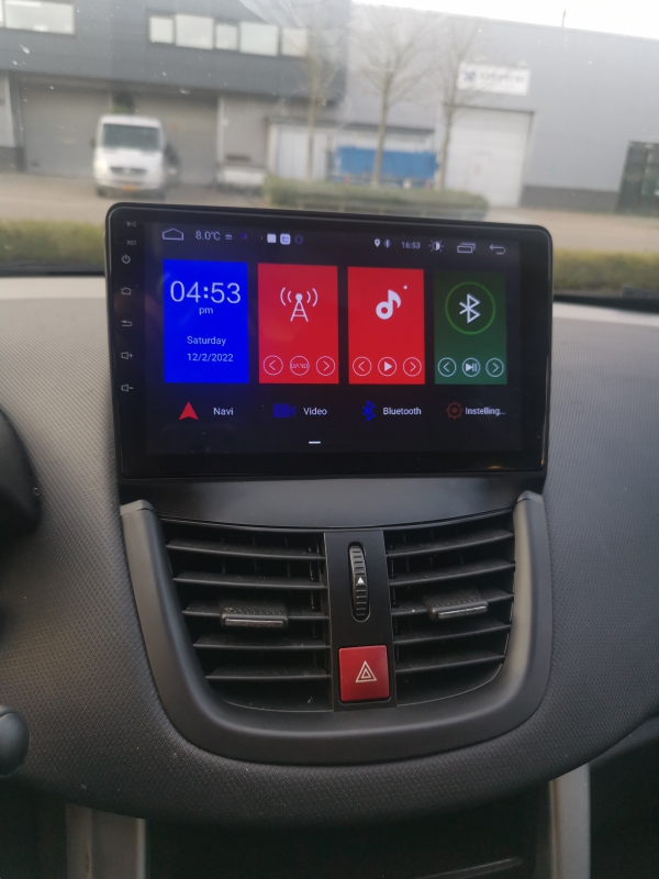 Peugeot 207 206+ radio navigatie 9inch android 10 wifi carkit dab+
