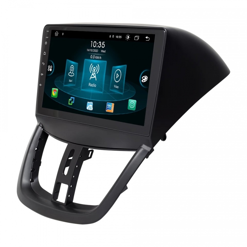 Peugeot 207 206+ radio navigatie 9inch android 10 wifi carkit dab+ carplay  - www.