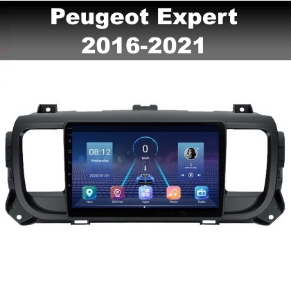 Peugeot Expert 2016-2021 radio navigatie carkit 9inch android 10 wifi dab+