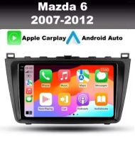 Mazda 6 2007-2012 radio navigatie android 14 dab+ apple carplay/ android auto