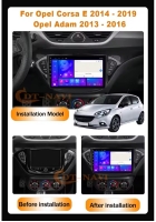 Opel Corsa E Adam 2013-2019 radio navigatie 9inch android 14 wifi dab+ apple carplay