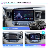 Toyota Rav4 2013-2019 radio navigatie android 12 wifi carkit dab+ carplay