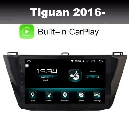 portemonnee De slaapkamer schoonmaken ding Radio navigatie geschikt voor VW Tiguan 2016- 10,1 inch android 10 dab+  carplay - www.caraudioexpert.nl