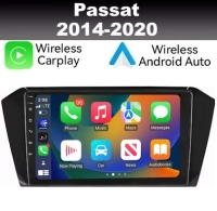 Radio navigatie geschikt voor VW Passat B8 2014- 2020 10,1inch android 14 wifi dab+ apple carplay