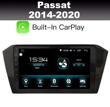 Radio navigatie geschikt VW Passat B8 2014- 10,1 inch android 10 dab+ -