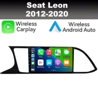 Radio navigatie geschikt voor Seat Leon 2012-2020 9inch android 14 wifi dab+ apple carplay
