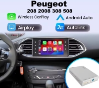 Peugeot 2013-2023 draadloos Apple Carplay Android Auto achteruitrijcamera module