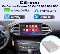 Citroen 2013-2022 draadloos Apple Carplay Android Auto achteruitrijcamera module