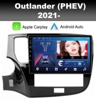 Mitsubishi Outlander PHEV 2021- radio navigatie 10,1inch android 10 dab+ carplay/androidauto