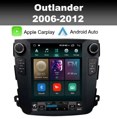 Mitsubishi Outlander radio navigatie 10,4inch wifi android 11 dab+ carplay/androidauto