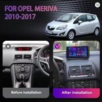 Opel Meriva B radio navigatie 9inch wifi android 14 dab+ carplay/androidauto