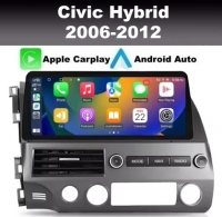 Honda Civic hybrid radio navigatie 12,3inch android 14 wifi carkit dab+ apple carplay