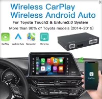Toyota draadloos Apple Carplay en Android Auto interface