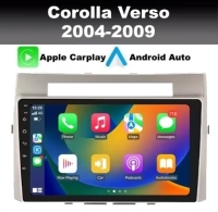 Toyota Corolla Verso 2004-2009 radio navigatie 9inch android 14 dab+ apple carplay