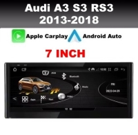 Navigatie geschikt voor Audi A3 2013-2018 android 14 7inch dab+ apple carplay/androidauto