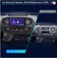 Renault Master radio navigatie 9inch wifi android 14 dab+ carplay/androidauto