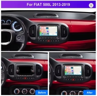 Fiat 500L 2013-2019 radio navigatie android 15 dab+ apple carplay/ android auto