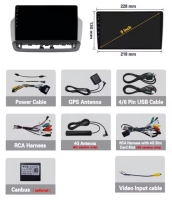 Radio navigatie geschikt voor Seat Ibiza 2013-2015 9inch android 15 wifi dab+ apple carplay