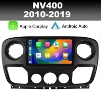 Nissan NV400 radio navigatie 9inch wifi android 14 dab+ carplay/androidauto