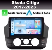 Radio navigatie geschikt voor Skoda Citigo 2017-2023 9inch android 14 dab+ apple carplay