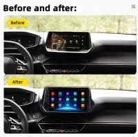Peugeot 2008 208 radio navigatie 9inch android 15 wifi dab+ apple carplay