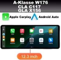 Mercedes A G Klasse GLA CLA navigatie 12,3inch android 14 dab+ apple carplay/ androidauto