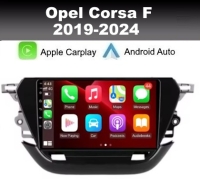 Opel Corsa F 2019-2024 radio navigatie 9inch android 14 wifi dab+ apple carplay