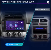 Radio navigatie geschikt voor VW Polo 2001-2009 9inch android 14 dab+ apple carplay