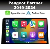 Peugeot Partner 2019-2024 radio navigatie 9inch android 14 apple carplay dab+