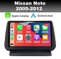 Nissan Note 2005-2012 navigatie 9inch android 14 dab+ apple carplay androidauto