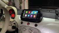 Fiat 500 2007-2015 radio navigatie android 15 dab+ apple carplay android auto