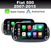 Fiat 500 2007-2015 radio navigatie android 15 dab+ apple carplay android auto