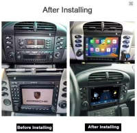 Radio navigatie geschikt voor Porsche 911 996 Boxter 1998-2005 android 14 wifi dab+ apple carplay