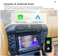 Radio navigatie geschikt voor Porsche 911 996 Boxter 1998-2005 android 14 wifi dab+ apple carplay