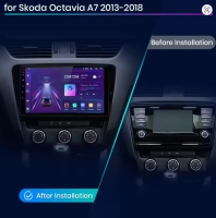 Radio navigatie geschikt voor Skoda Octavia 2013-2019 10.1inch android 14 dab+ apple carplay
