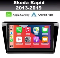 Radio navigatie geschikt voor Skoda Rapid 2013-2019 9inch android 14 dab+ apple carplay